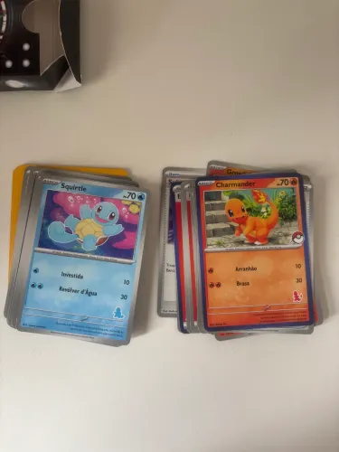 Starter pokemon cartas charmander squirtle APENAS DECKS