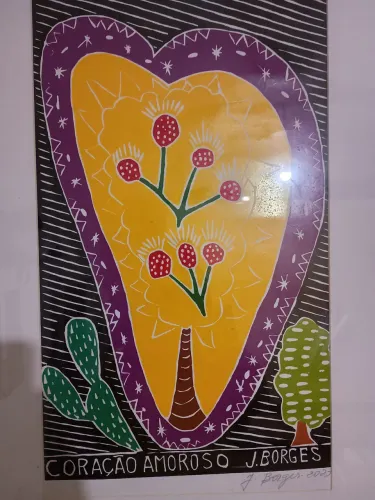 Quadro coração amoroso. JBorges