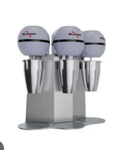 NZ. Batedor de milk shake 3 copos inox SKYMSEN