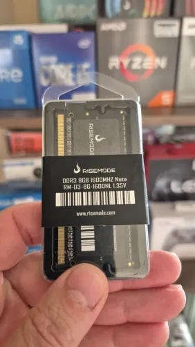 Memória RAM notebook DDR3 8GB Rise Mode nova lacrada com garantia!