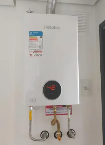 Aquecedor a gás heliotek 16 litros digital