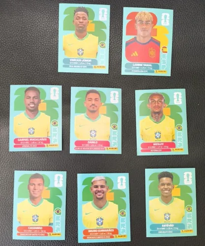Vendo Figurinhas Panini Copa do Mundo 2026 Seleção Brasileira em Uberlândia e Uberaba.