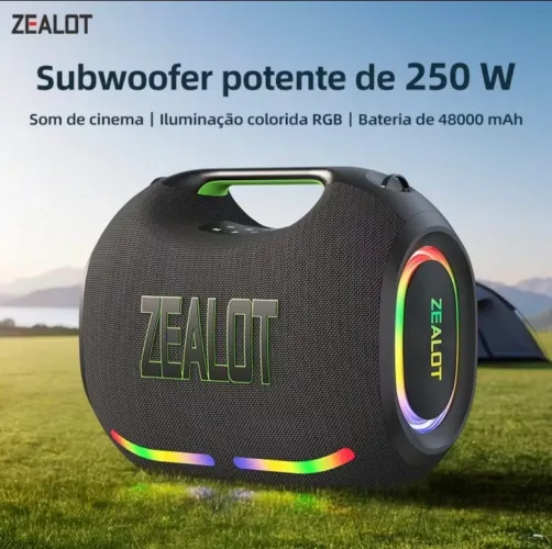 Caixa Bluetooth ZEALOT