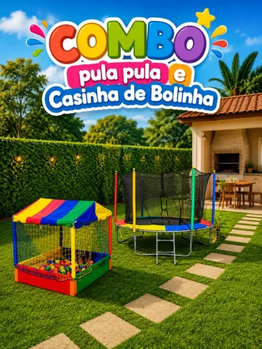 Pula Pula e Casinha de Bolinha para Aniversário Festa e Eventos
