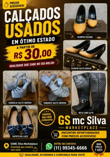 Calçados a partir de R$ 30