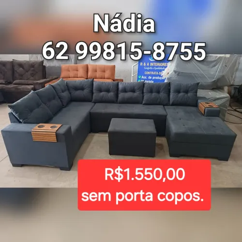 Sofá bege caramelo 