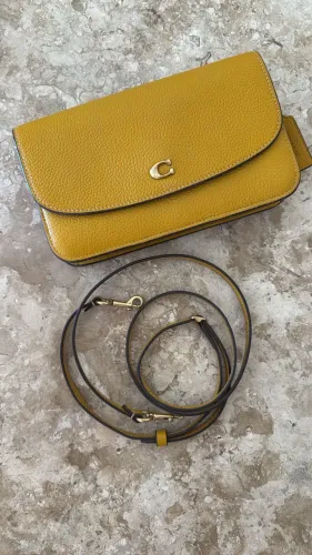 Bolsa Coach Amarela Pequena 