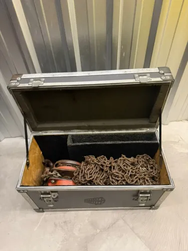 Talha Manual 1 Tonelada (1000 Kg) Com Corrente 8 Metros + Case