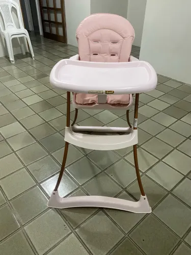 Cadeira de Alimentação Burigotto Bon Appetit XL - Rosa (Excelente Estado)