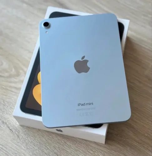 iPad mini 7 azul+ Apple Pencil Pro + capa Apple Original magnética