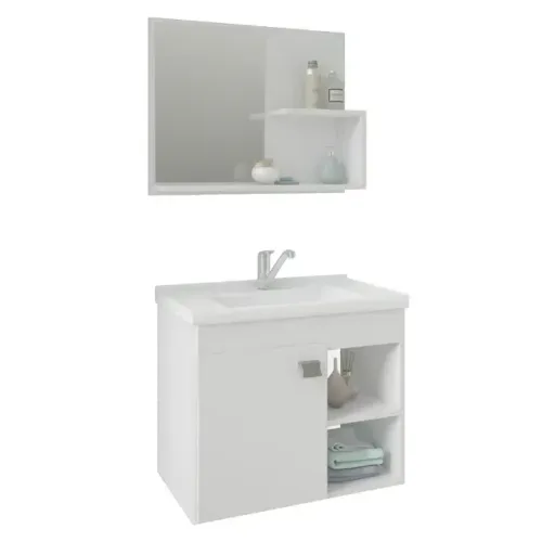 CONJUNTO PARA BANHEIRO COM 1 PORTA E CUBA BIA MGM