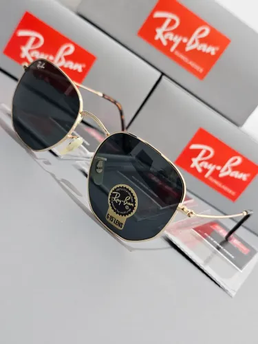 Óculos de sol Ray-Ban Hexagonal lentes em Cristal + Uv-400 