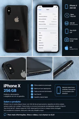 IPHONE X - Space Gray - 256gb