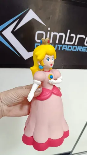 Boneca Princesa Peach do Super Mario Articulável 19cm -Colecionável - Loja Coimbra Entrega