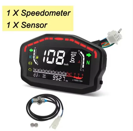 Painel velocimetro digital universal para moto