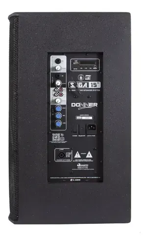 Caixas de Som Donner 300w ativa e passiva com 2 pedestais e cabos  energia é  conexão. 