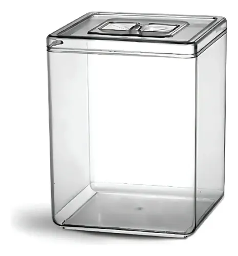 12 Potes Acrilico quadrado 10 litros