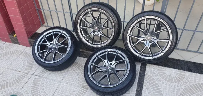 Rodas Aro 17 GT7 BBS CI-R 4x100 com Pneus 205/40 R17