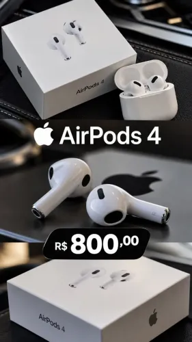 Apple Air Pods 4 novos na caixa