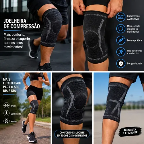 ? Joelheira de Compressão ? Mais Conforto e Suporte para o Joelho!