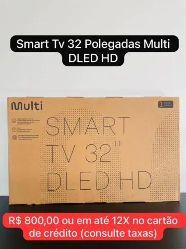 Smart TV 32 Polegadas Multilaser DLED HD Nova Lacrada com NF e Garantia