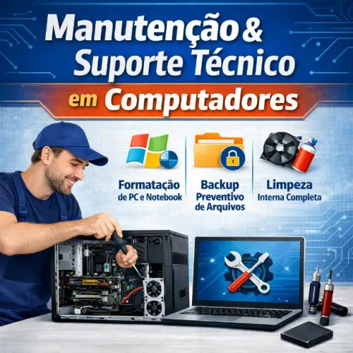 Manutenção e Suporte Técnico em Computadores | Formatação, Backup e Upgrade