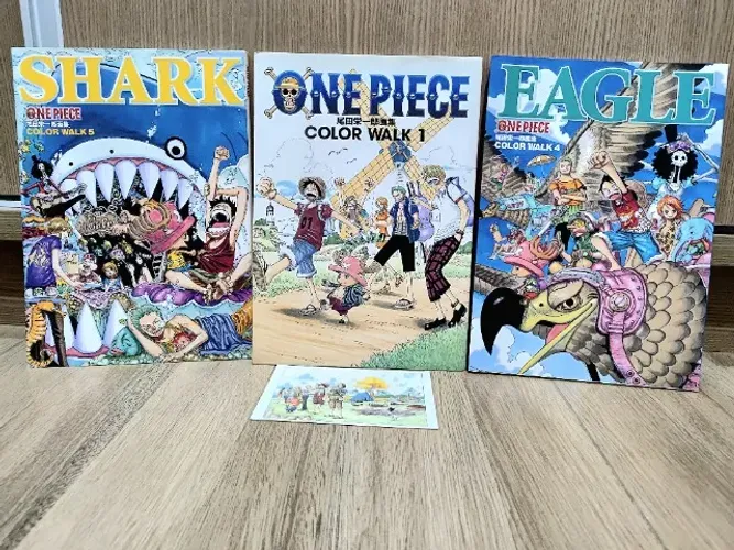 One Piece - Artbook - One Piece Color Walk - Vols 1, 4 e 5 - Eiichiro Oda - Mangá