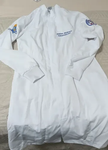 Jaleco branco em gabardine (Novo)