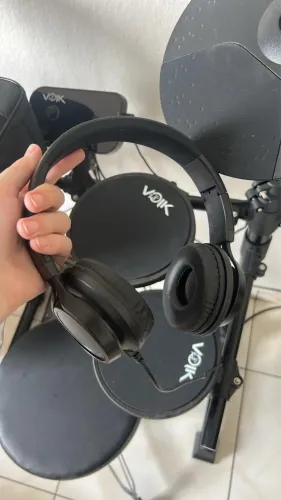 Bateria Eletrônica Voik Vibe 500 (Completa + Banco e Fone)