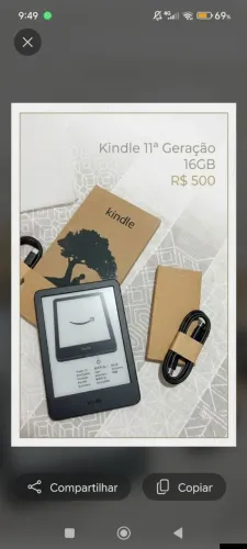 Kindle 11ª Geração 16GB (Cor: Preta)