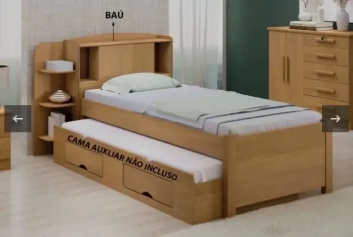 Cama Solteiro Multifuncional Urban Baú