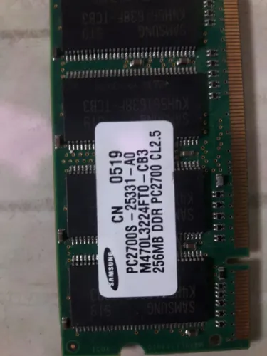 kit 3 memorias para notebook 256 mb