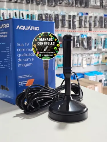 Antena digital interna Aquário cabo 5 metros