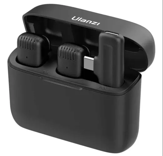 Microfone de Lapela Ulanzi J12 para Smartphone tipo C