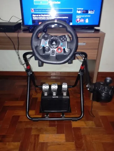 Volante g29 com marcha e suporte e ps4 FAT