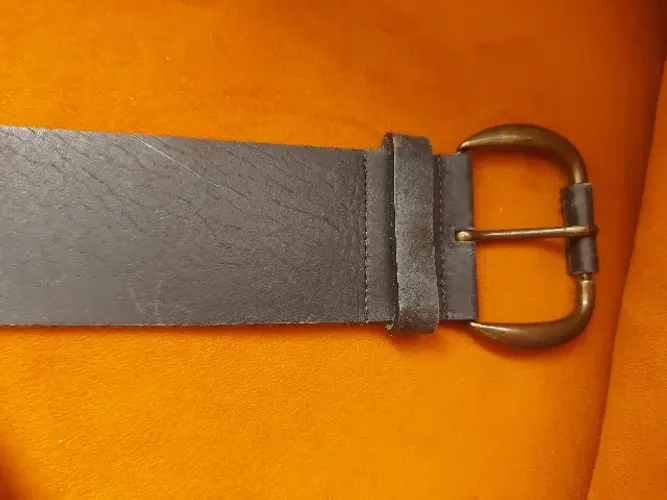 cinto de couro legítimo, cor preto, marca , comprimento 1,05 cm