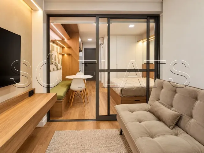 Aria Higienópolis, apto disponível para locação contendo 31m² e 01 dormitório.