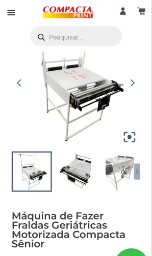 Máquina de fazer fralda