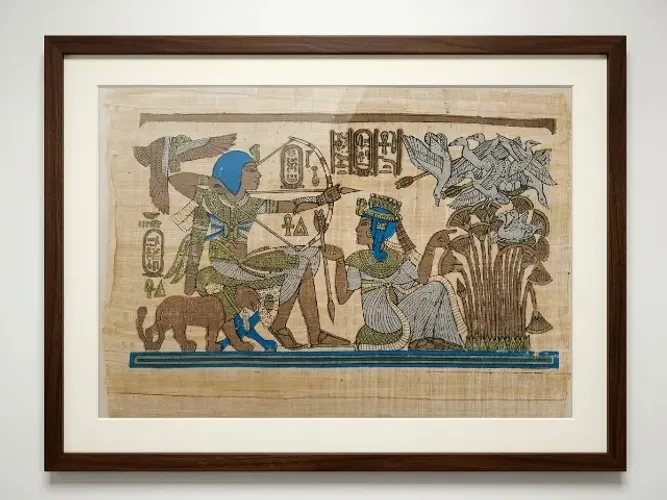 Papiro Egipcio Original com tema Faraonico