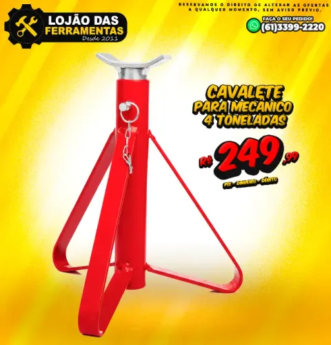 Cavalete Para Mecânico 4 Toneladas