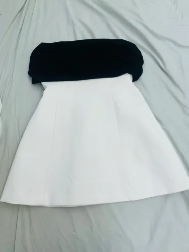 Vestido Zara combinando tomara que caia M