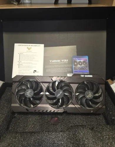 Placa de Vídeo GPU Asus TUF Gaming GeForce RTX 3070 Ti 8GB GDDR6X - Completa na Caixa