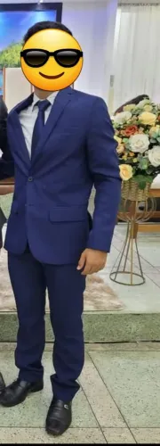 Terno masculino azul marinho