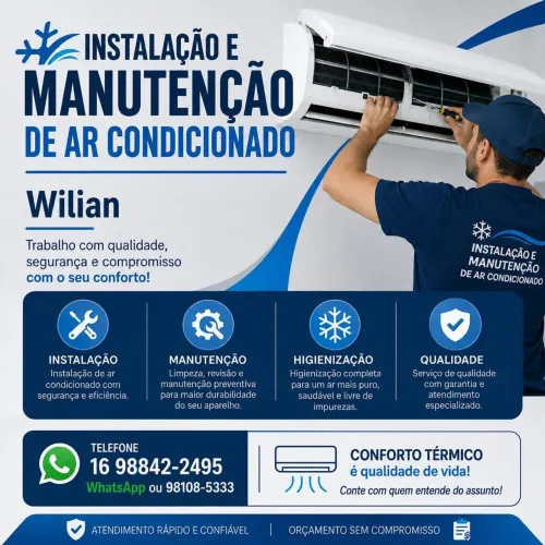 Instalação e manutenção em ar condicionado