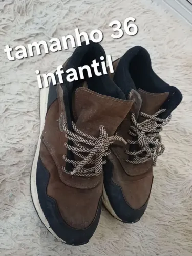 Tenis infantil couro original