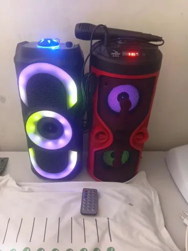 2 CAIXA DE SOM PEN DRIVE , microfone, micro SD, rádio fm,