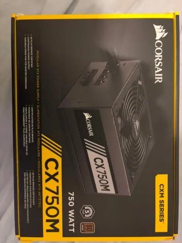 Fonte Corsair CX750M 750W 80 Plus Bronze Semi Modular