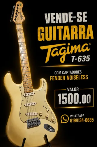 Guitarra tagima t-635 com captadores fender