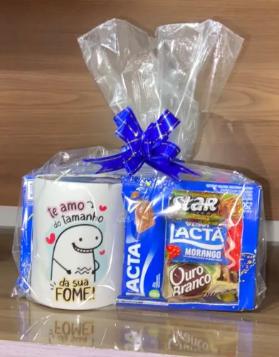 Canecas personalizadas com chocolate