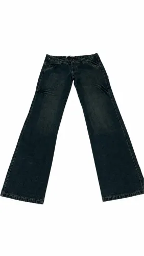 Calça Flare Cintura Baixa 2000s